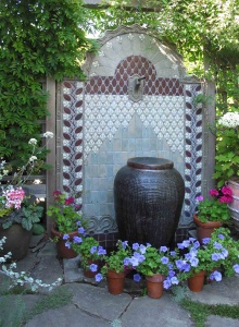 Arts and Crafts Ceramic Tile Fountain