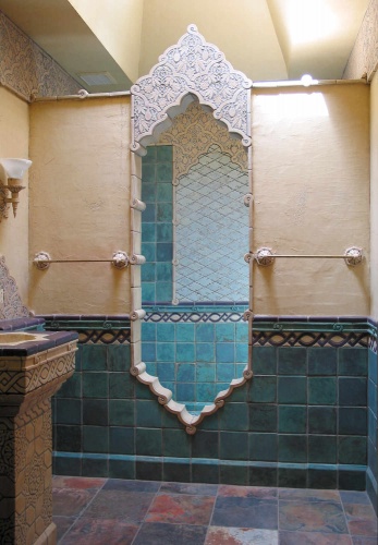 Ceramic Tile Shower Doorway