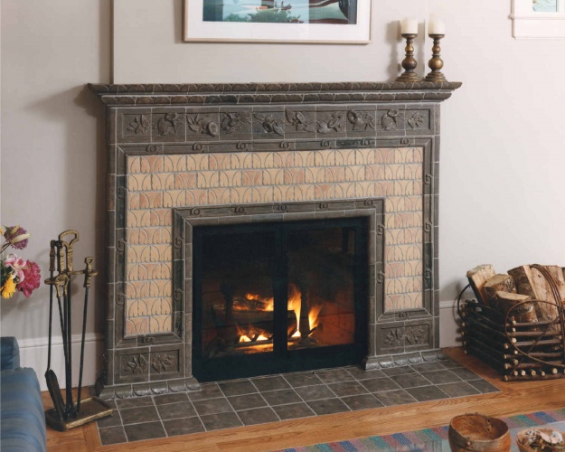 Craftsman Tile Fireplace
