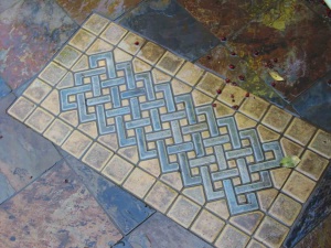 Basket Weave Pattern Ceramic Tile