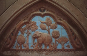 Ceramic Tile Tympanum Mural