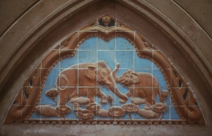 Ceramic Tile Tympanum Mural