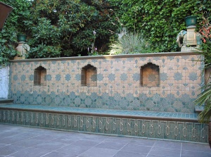 Moorish Ceramic Tile Patio